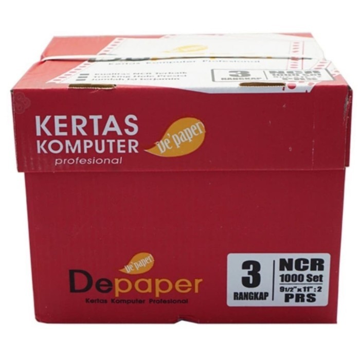 

TBMO - Continuous Form 9.5X11 3 ply PRS Warna DEPAPER / Depaper PRS / Kertas Thermal Rangkap 3