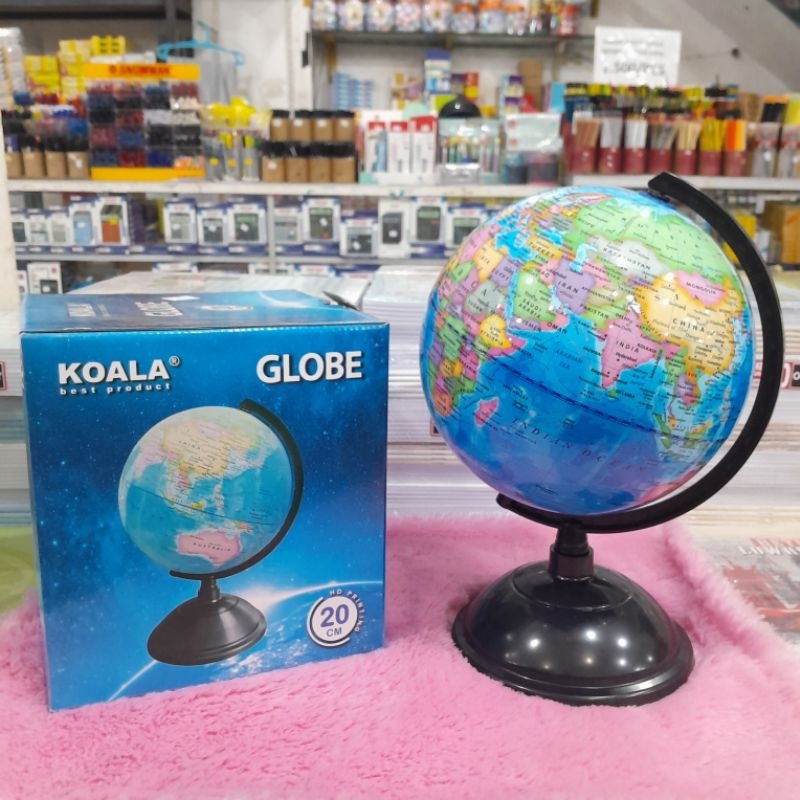 

GLOBE BOLA DUNIA / PETA DUNIA GLOBE UKURAN DIAMETER LINGKARAN 20 CM