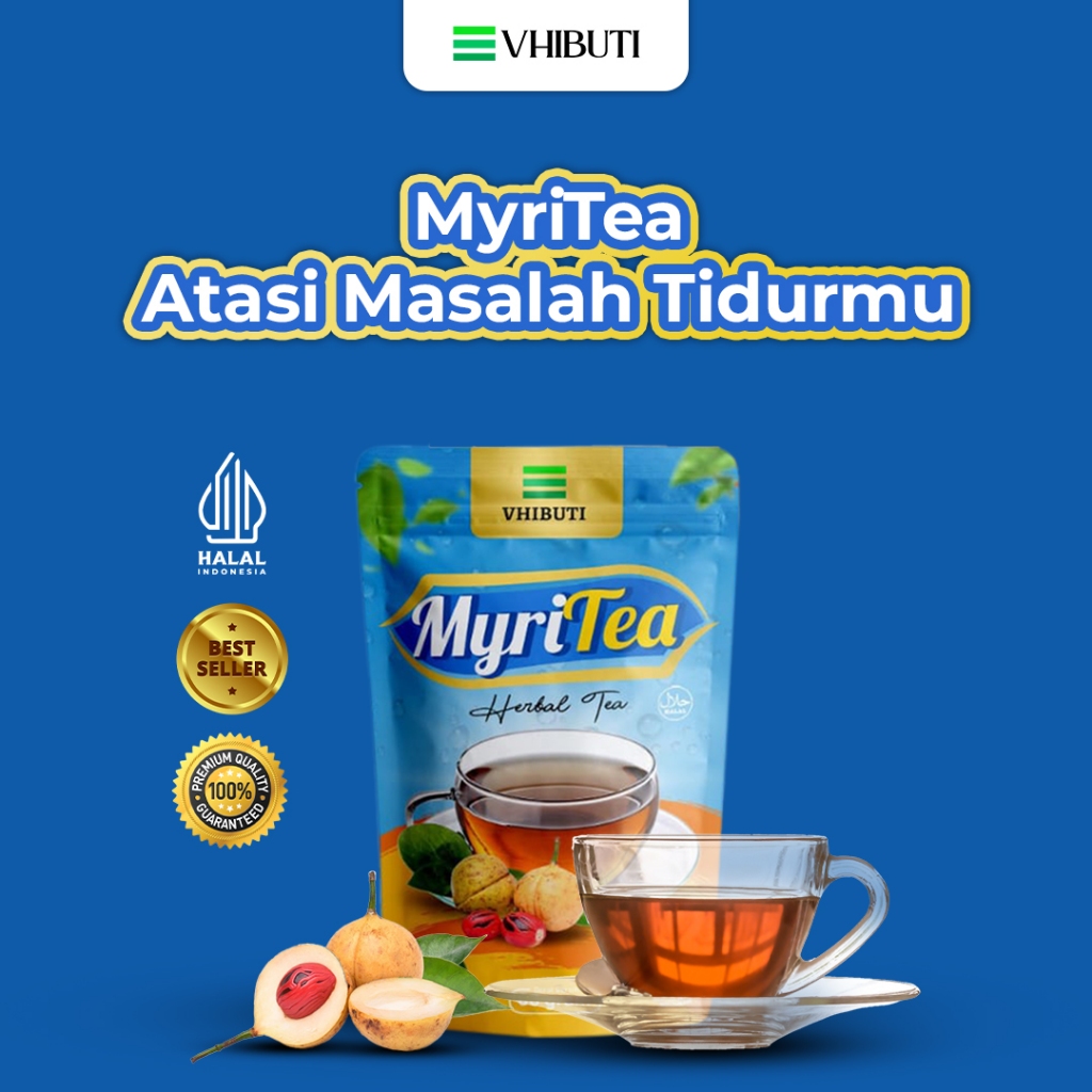 

VHIBUTI MyriTea - Teh Herbal Untuk Membantu Tidur Lebih Nyenyak