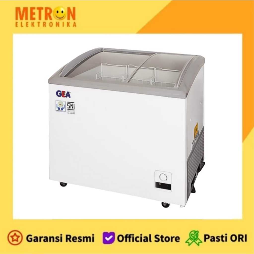 GEA SD 213 - SLIDING FLAT GLASS FREEZER 213 LT