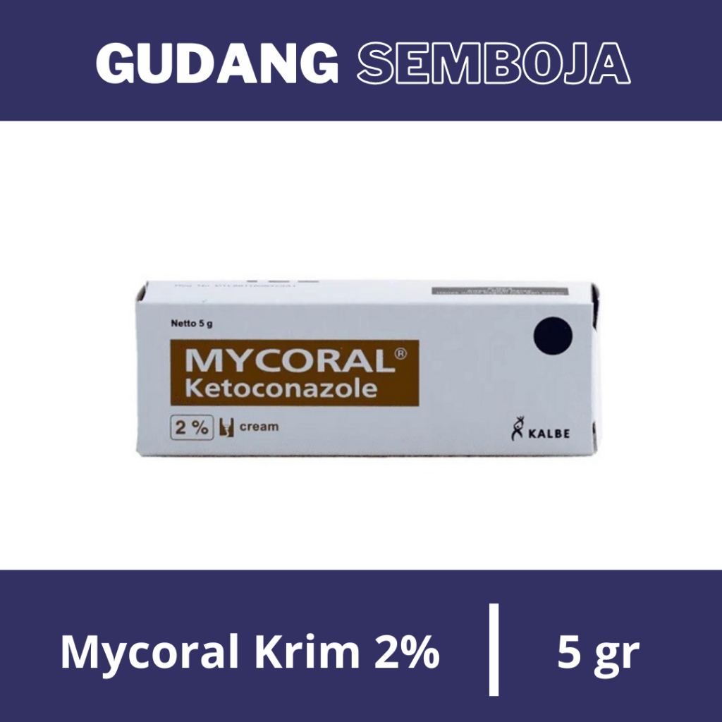 Mycoral Tube 5 Gr 2% / Obat Krim Salep Jamur Mikoral Micoral