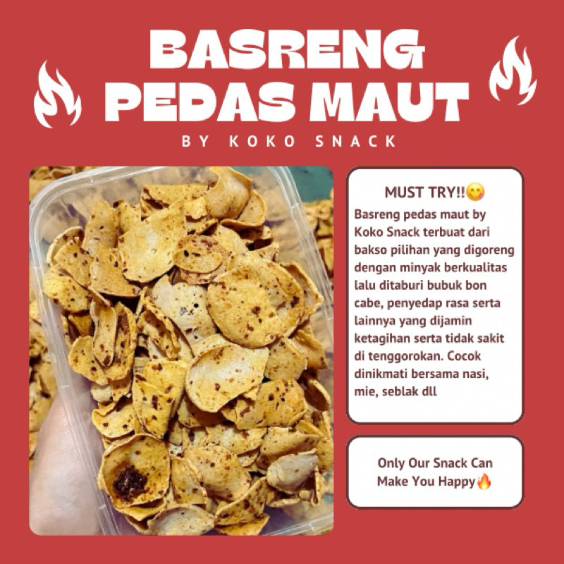 

BASRENG MURAH PREMIUM (PEDAS MAUT) BY KOKO SNACK