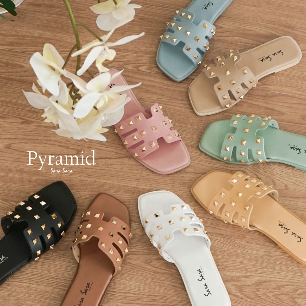Sarasara PYRAMID Sandal Wanita Terbaru Sandal Kondangan