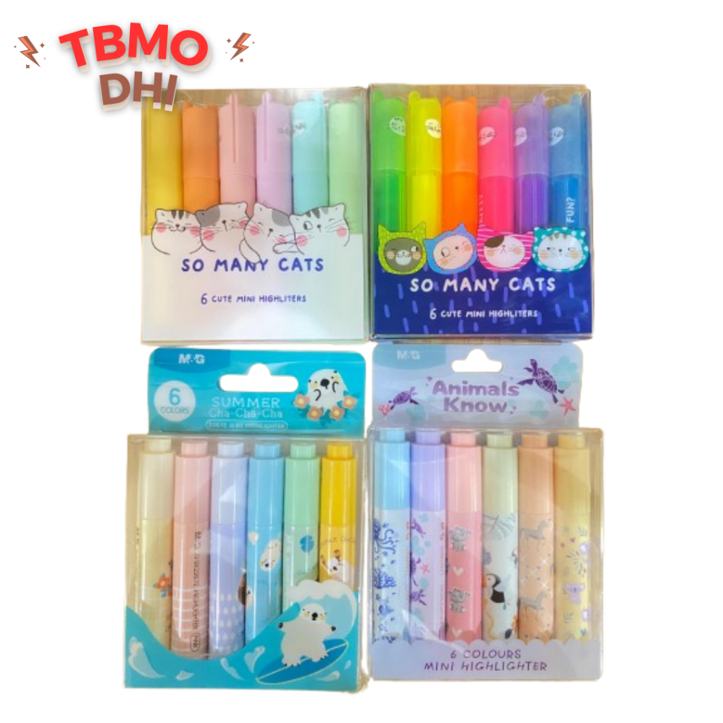 

TBMO M&G MINI HIGHLIGHTER 6 WARNA / Highlighter Textliner Mini