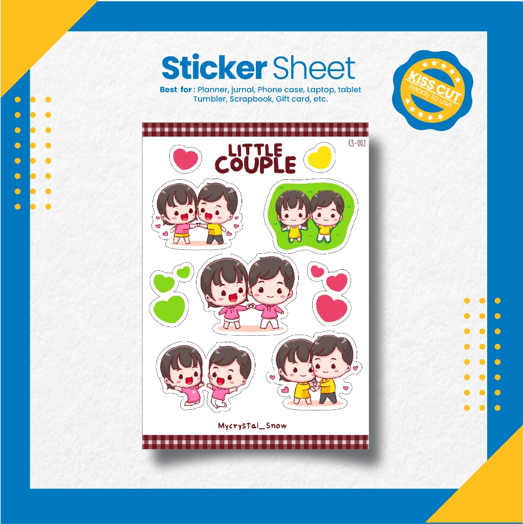 

Stiker Couple Estetik / Little Couple Sticker Sheet Aesthetic [CS-002]