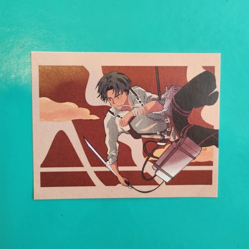 levi attack on titan fan art print, attack on titan anime
