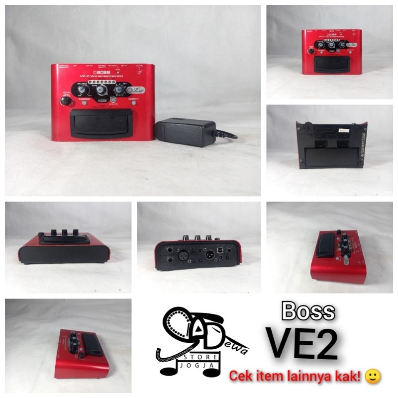 BOSS  VE-2 VE2 VE 2 VOCAL HARMONIST VOKAL HARMONIZER ROLAND efek pedal