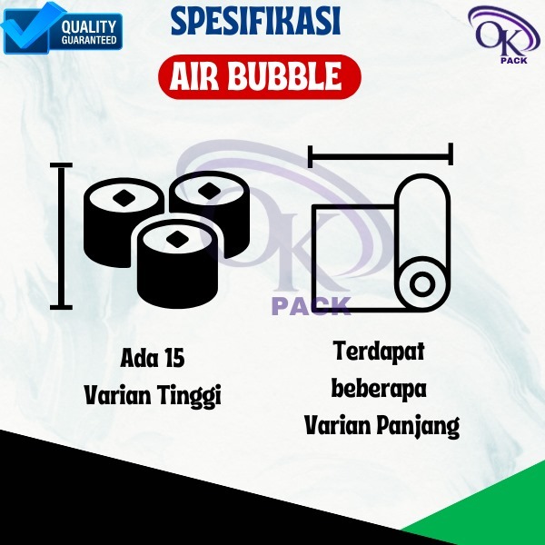 

HJK AIR BUBBLE 40cm X 50m Cushion Wrap Fo-Air / Bubble Wrap Angin Tebal Roll / Poly Air Bubble