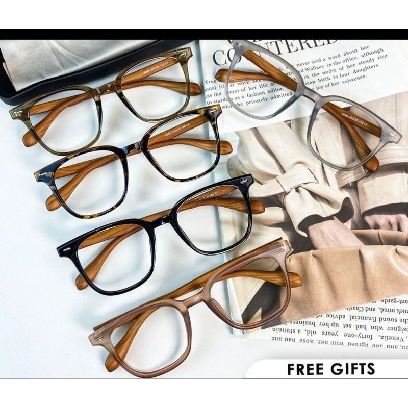 Frame Model kayu Kacamata minus kacamata normal frame 5086