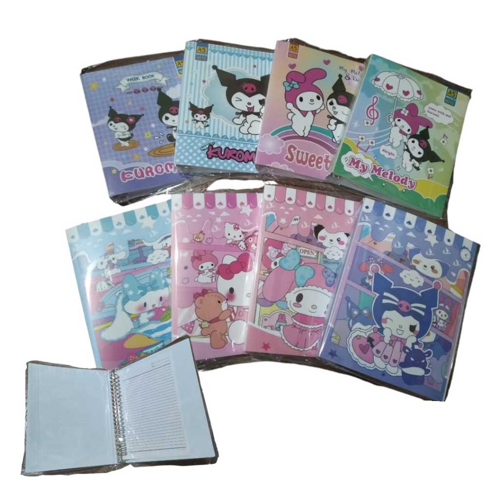 

Map Binder Note Loose Leaf A5 Lucu Ring Besi