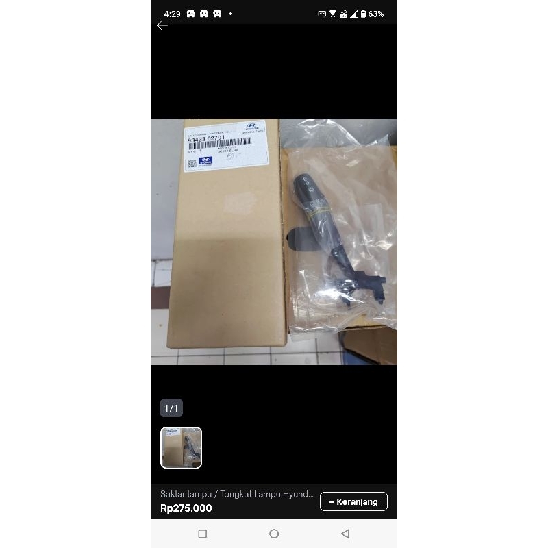 Saklar lampu / Tongkat Lampu Hyundai Atoz