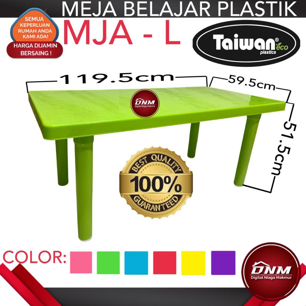 Meja Belajar Plastik Anak Taiwan Meja Paud Tk Meja Tulis Anak Persegi Panjang MJA - L