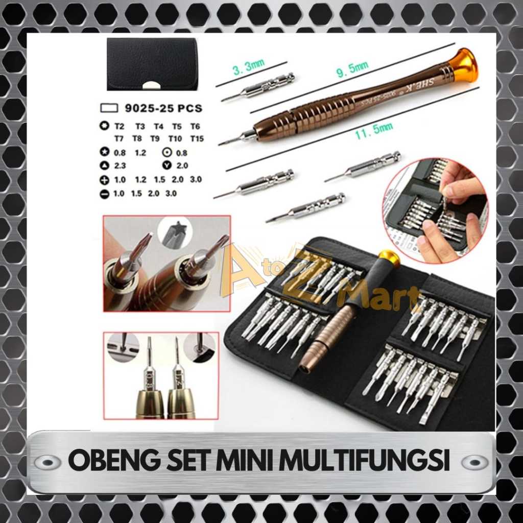 ALAT PERLENGKAPAN MATA OBENG PLUS MINUS SCREWDRIVER SET KUNCI TORX PHILIPS BINTANG PENTA BELIMBING K