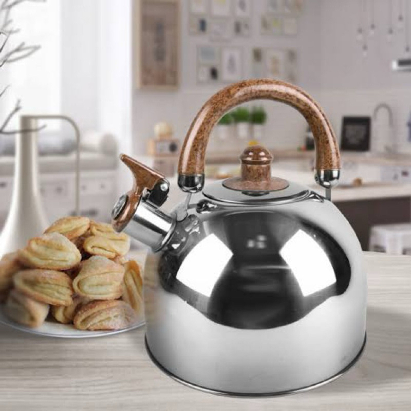 A5 Teko masak kompor Air Siul Stainless Steel Pemanas Air Pemasak Air Ceret Cerek