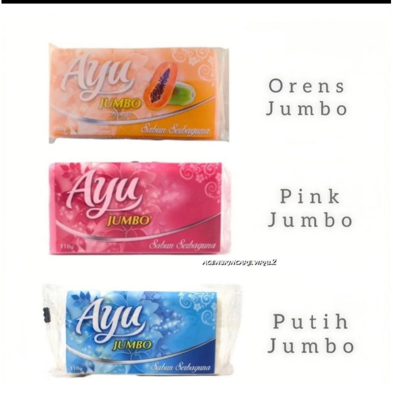 SABUN AYU UKURAN JUMBO | SABUN KECANTIKAN 110 GR // SABUN PAPAYA AYU BPOM