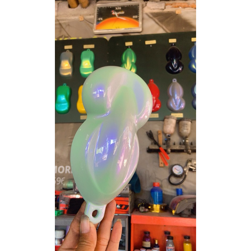 cat lembayung purple/ungu kemasan 100ml,lembayung ungu lebih tajam pearl nya