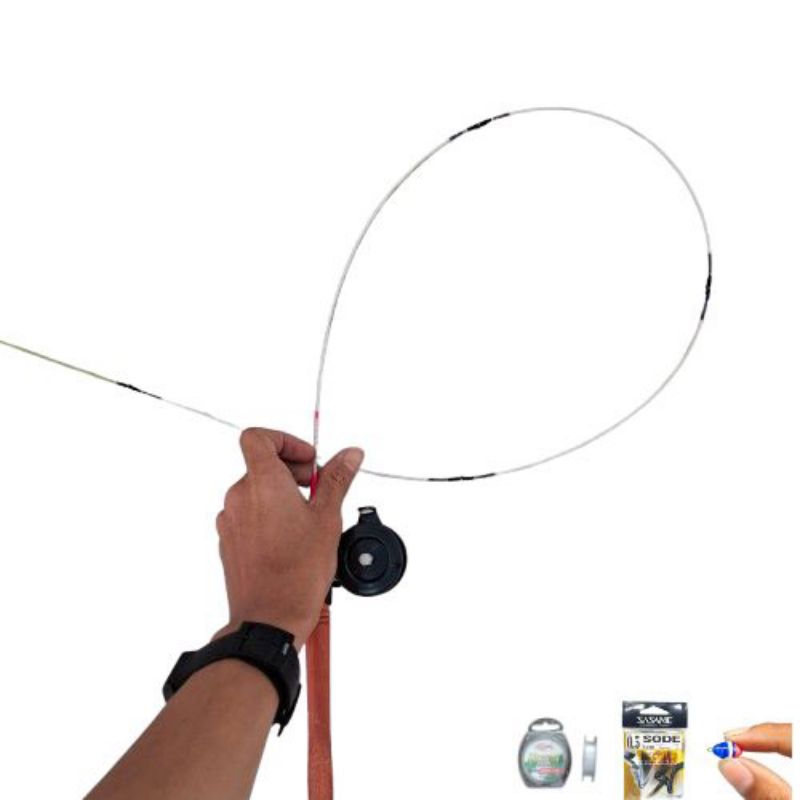 set lengkap Joran microfishing Telkom fiber optik