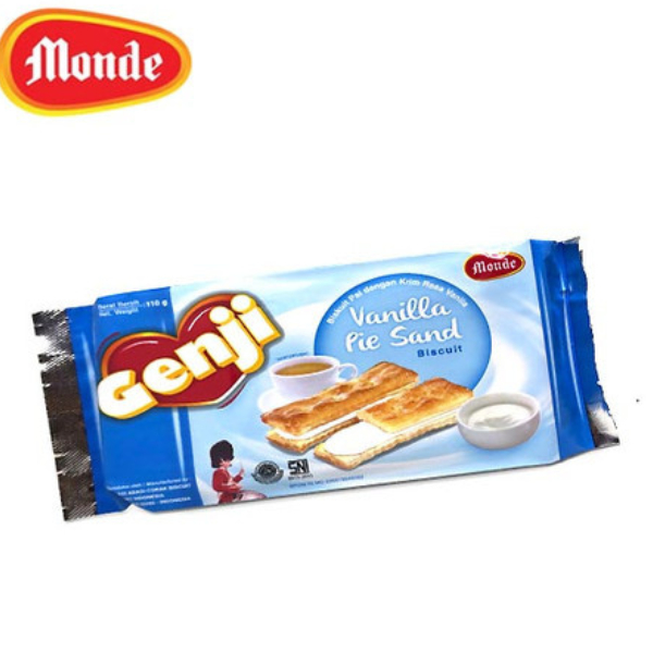 

Monde Genji Chocolate Coklat Vanila Pie Sand 110 gram