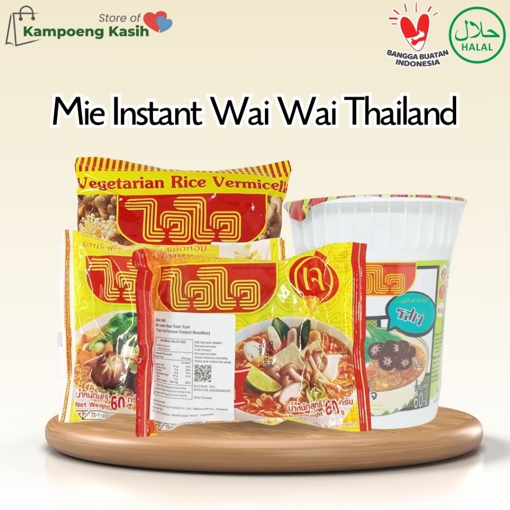 

Mie Instant Vegetarian Wai Wai Thailand