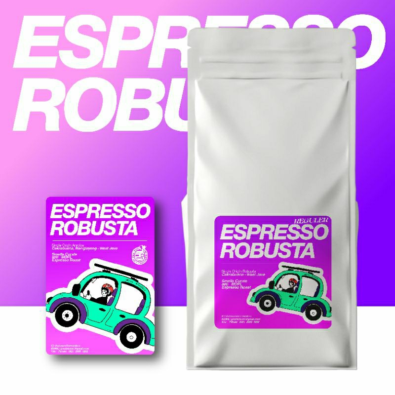

Biji Kopi Espresso Robusta Comersial 1000gr / 500gr Origin Cakrabuana - West Java