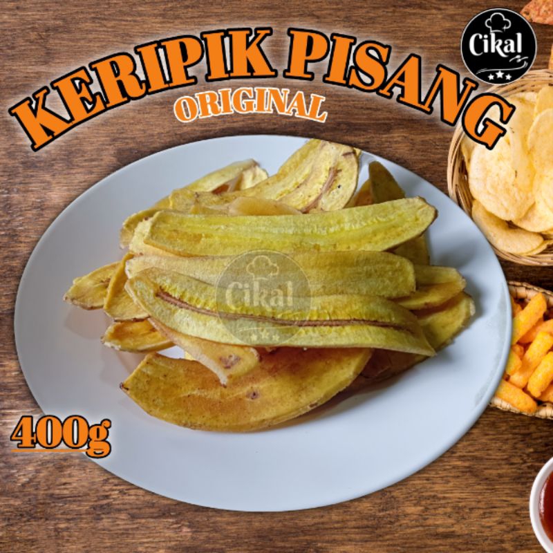 

KERIPIK PISANG RASA ORIGINAL ENAK DAN GURIH KEMASAN 400g