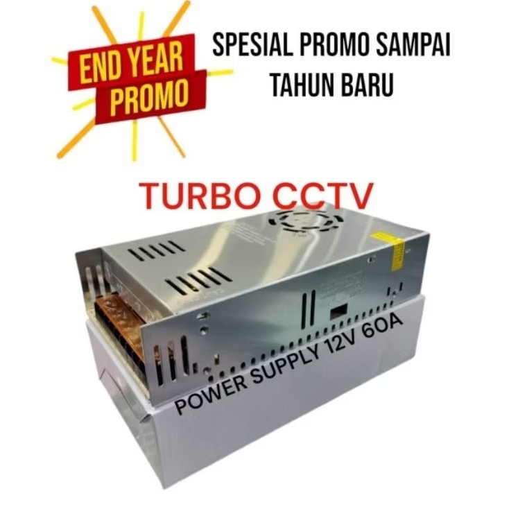 Power Supply 12V 60A Power Suplly Small 60 Ampere 12 Volt 720W Murni 60