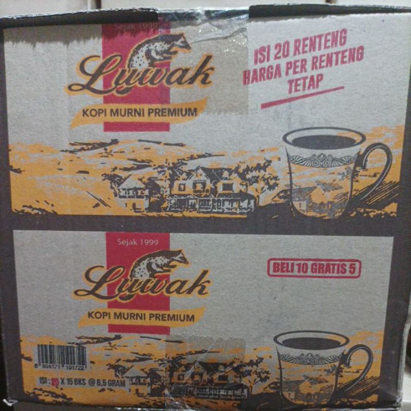 

kopi luwak murni 6,5 gr (grosir) 300 sachet "KEMASAN BARU''