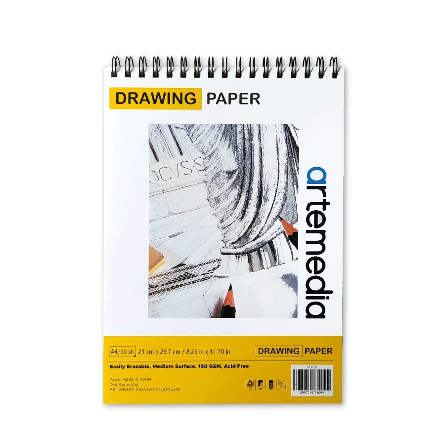 

MODERN Artemedia Drawing Paper Book A4 Wire Bound Sketchbook