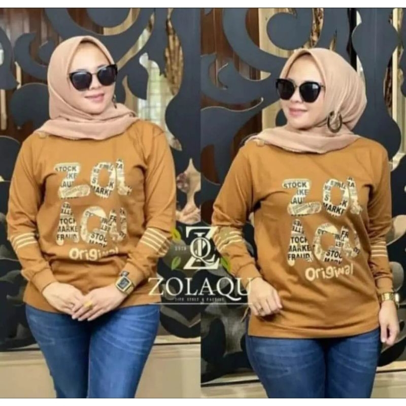 hot deals zolaqu kaos atasan muslimah baju zolaqu zolaqu original terbaru 2024 lengan panjang