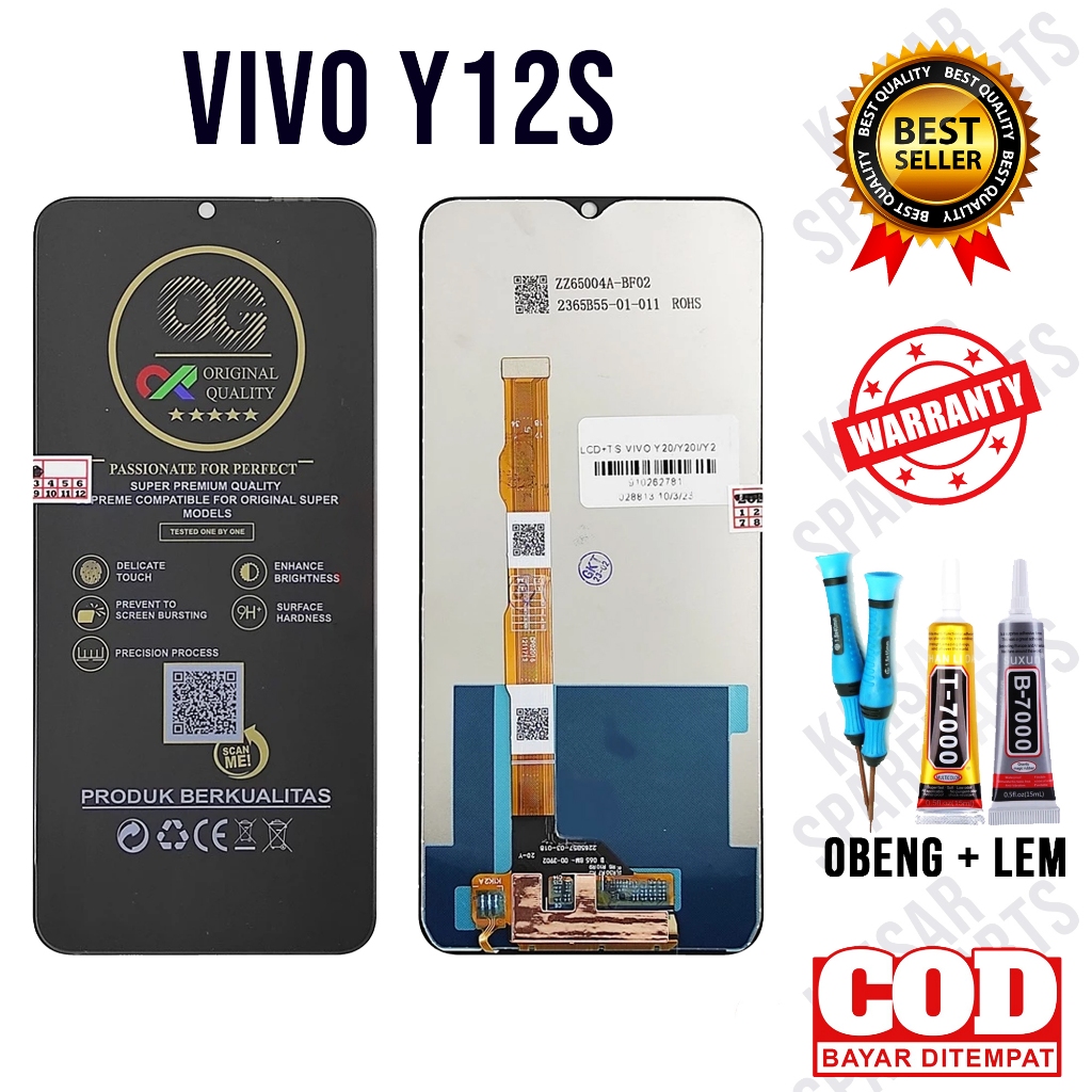 Lcd Touchscreen VIVO Y12S Original Lcd VIVO Y12S Fullset OEM Quality