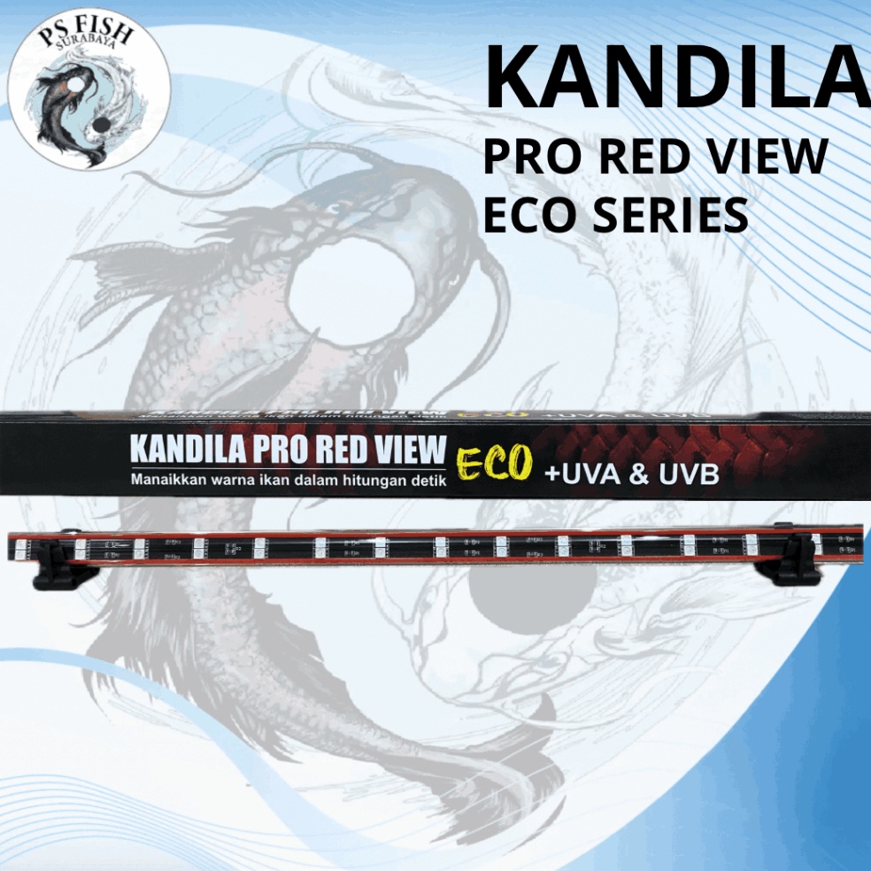 Super Istimewa Kandila Pro Red View Eco Series T4 WRGB Lampu Celup Aquarium  UVA UVB  PS FISH