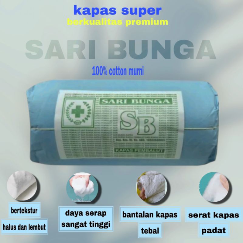 Kapas pembalut 1kg kapas gulung kapas jenazah kapas medis serbaguna