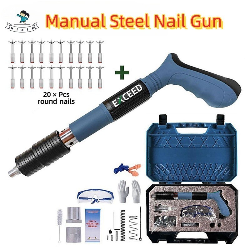 Manual Steel Nail Gun Alat Mesin Tembak Paku Beton Paku Tembak Beton Baja Alat Paku Tembak Beton Pak