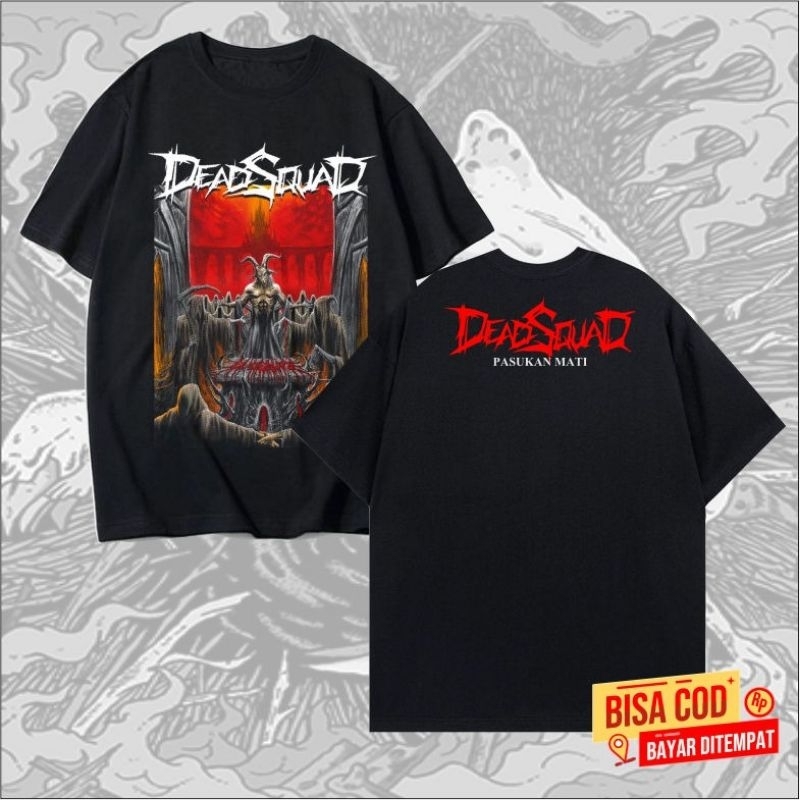 kaos pendek band DEADSQUAD model terbaru original distro - kaos pendek band METAL DEADSQUAD original