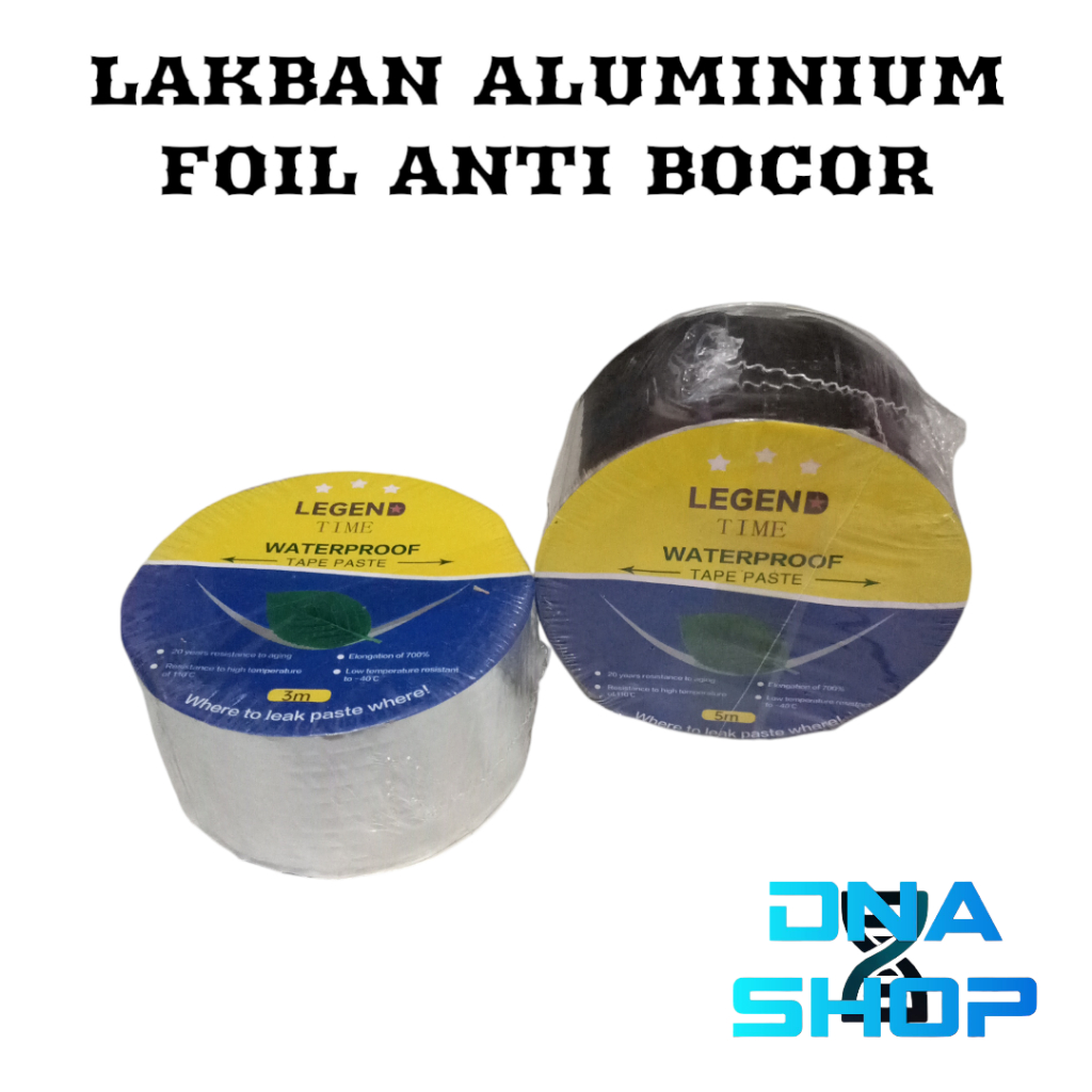 Lakban Aluminium Foil Tape Anti Bocor Waterproof Lem Perekat Anti Air