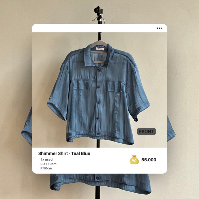 PRELOVED - Yeona Shimmer Shirt