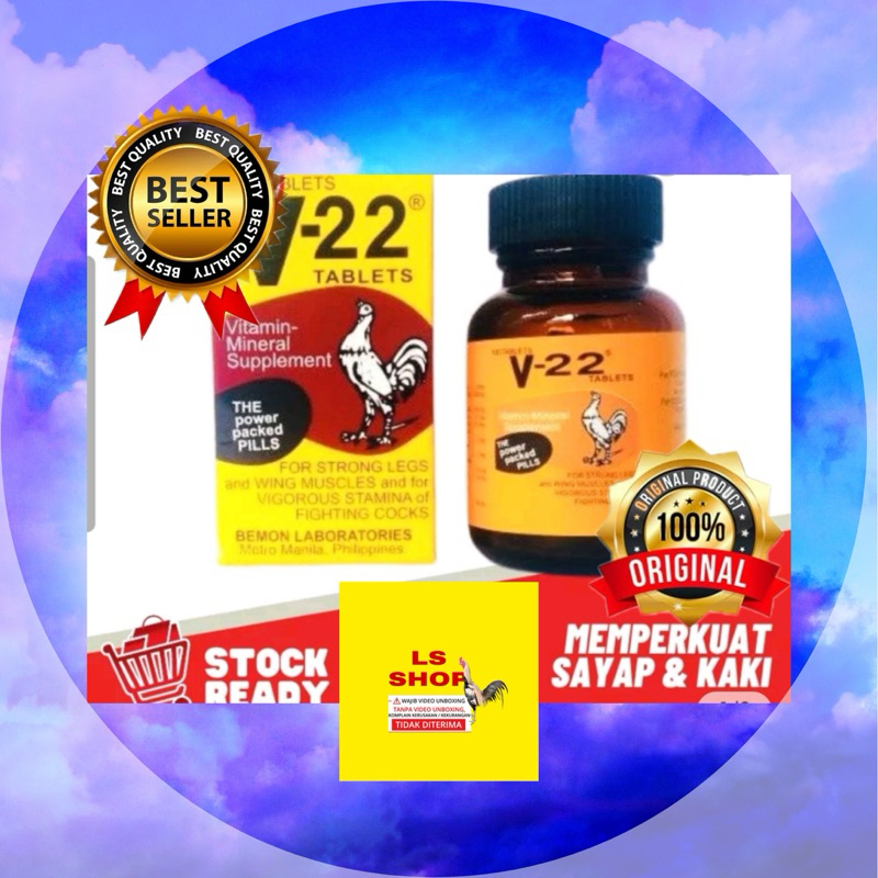 M V22 vitamin ayam sehat kuat siap tarung v22 super doping asli malaysia