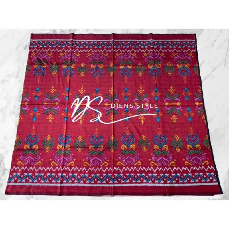 Tenun Troso - Kain Endek CSM - Merah