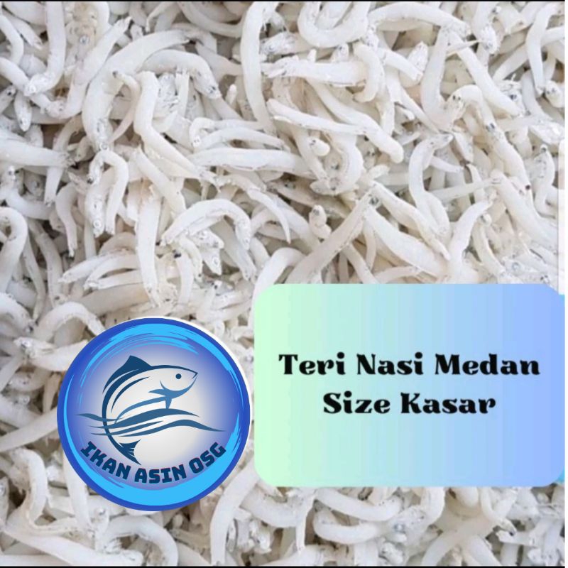 

ikan asin Teri nasi medan super /tn putih/ size jumbo 250gr