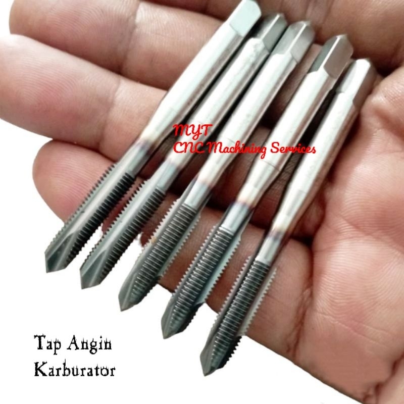Tap Setelan angin karburator M6×0.75 OSG JEPANG tap lurus m6 × 0.75 Hss bekas mulus