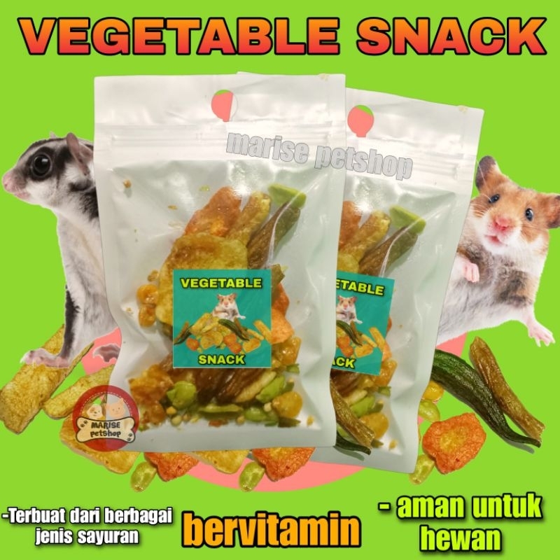 Snack hamster - snack sugar glider - vegetable snack - sayur kering
