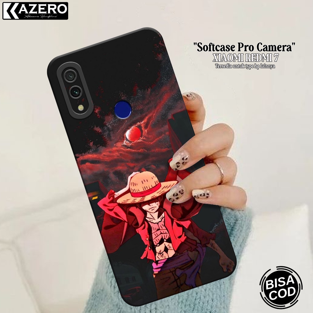 KAZERO Softcase Xiaomi Redmi 7  Fashion Case Anime Case Xiaomi Redmi 7 Silikon Pro Camera Kesing Xia