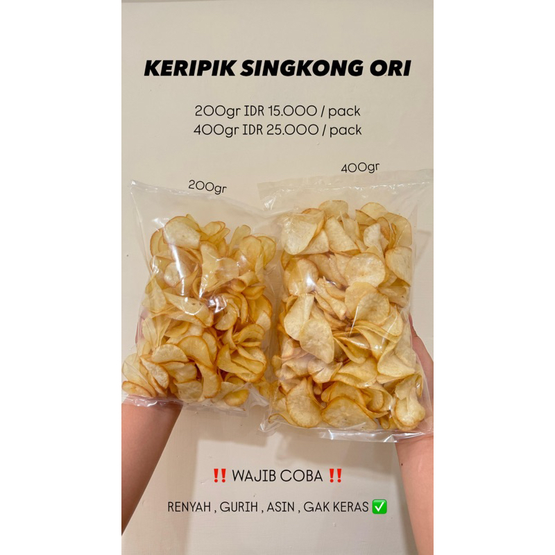 

KERIPIK SINGKONG ORI