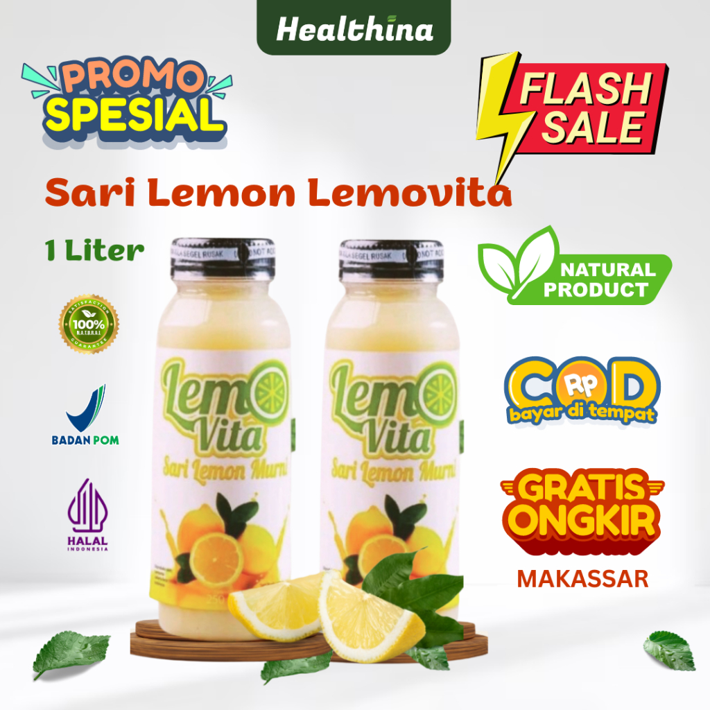 

Paket Hemat 1 LITER Sari Lemon Lemovita | Detoks & Diet | COD Makassar Segar Murni Kaya Vitamin C