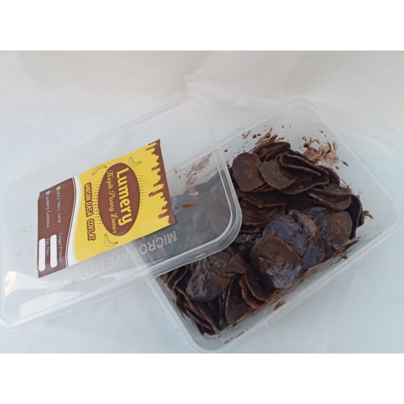

kripik pisang coklat lumer