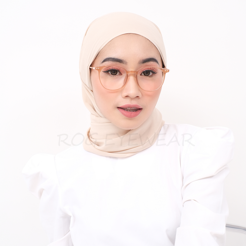 ROG Eyewear - Kacamata Bulat 83079 - Frame Kacamata Pria Wanita - Minus/Silinder/Plus