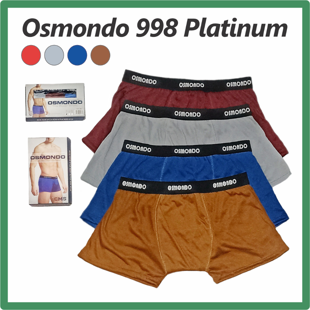 (3pc) BOXER PRIA Murah Osmondo 998 Platinum Boxer by CAMUS