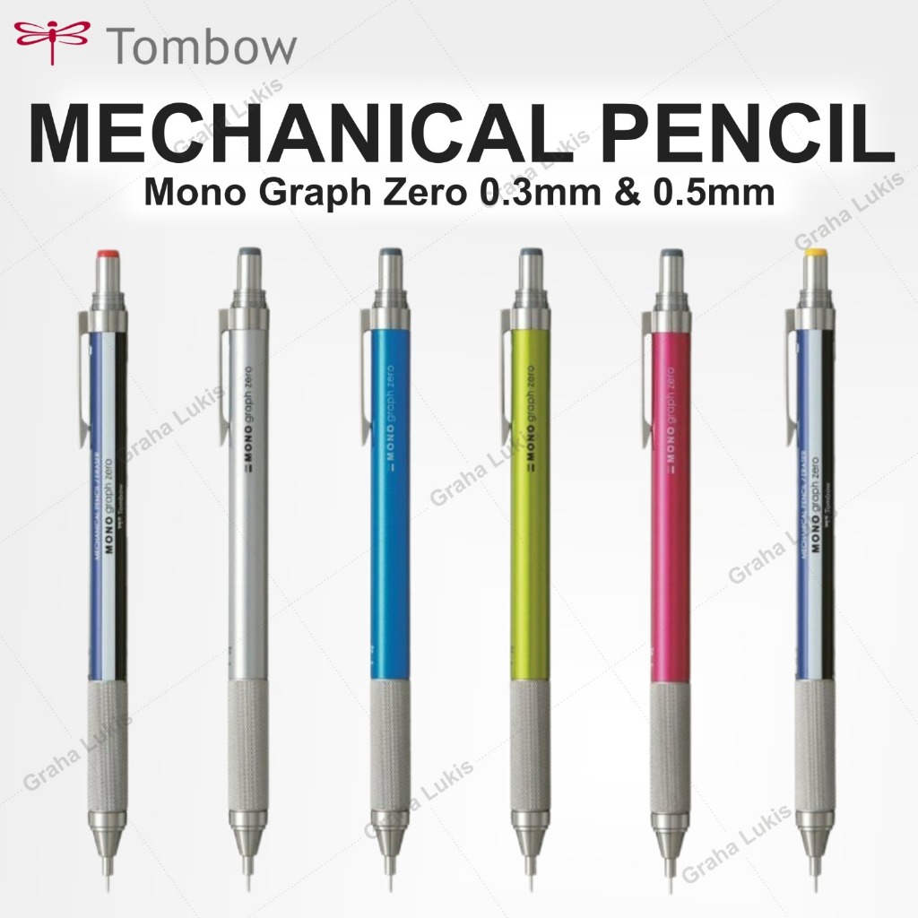 

Tombow Mono Graph Zero Mechanical Pencils 0.5mm / 0.3mm