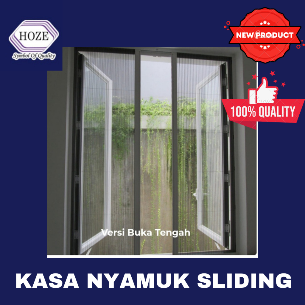 Hoze Kasa nyamuk lipat JENDELA BUKAAN 2 ARAH - kasa nyamuk sliding - Kasa nyamuk