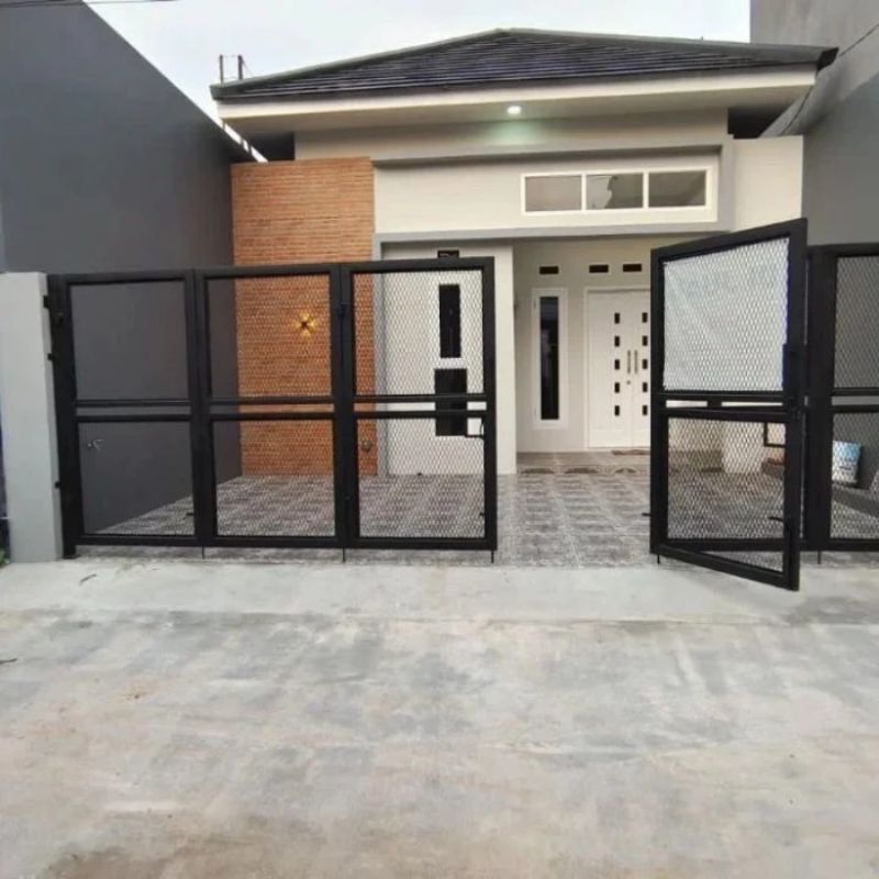 pagar rumah plat bolong minimalis